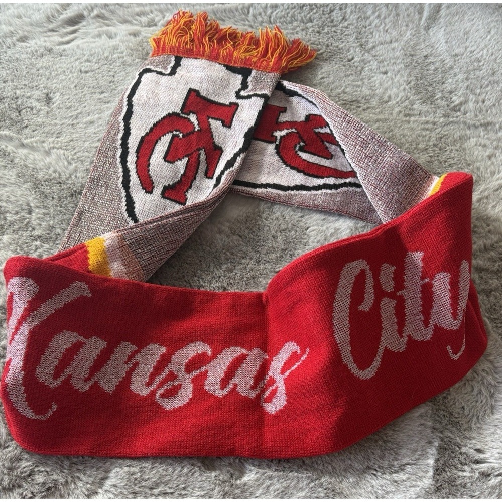 Foco Winter Scarf Kansas City‎ Chiefs Glitter Accents